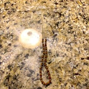 Vintage Avon beaded necklace with gold plated chn